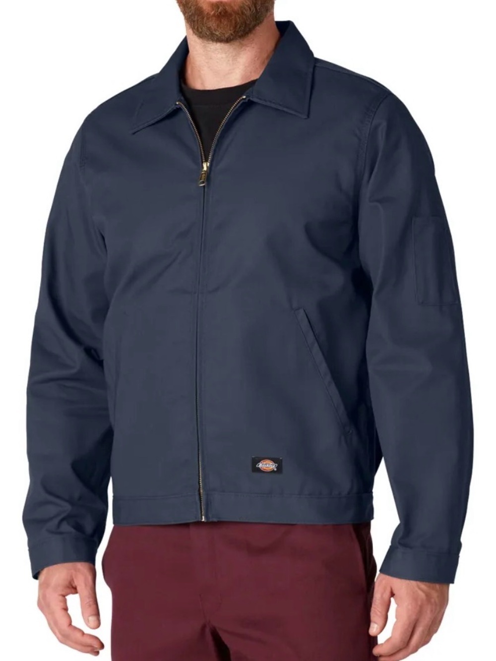 Dickies Eisenhower Navy Zip-Front Unlined Jacket